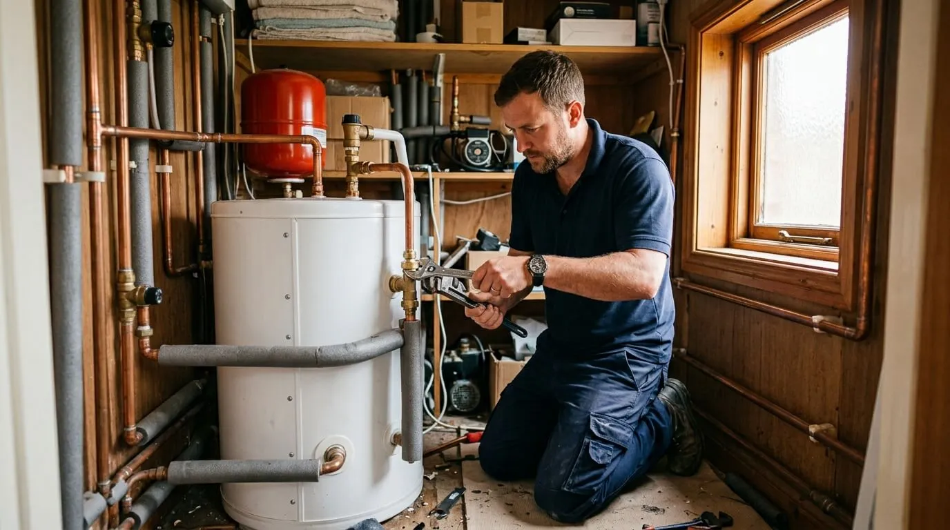 Unvented cylinder system in Preston